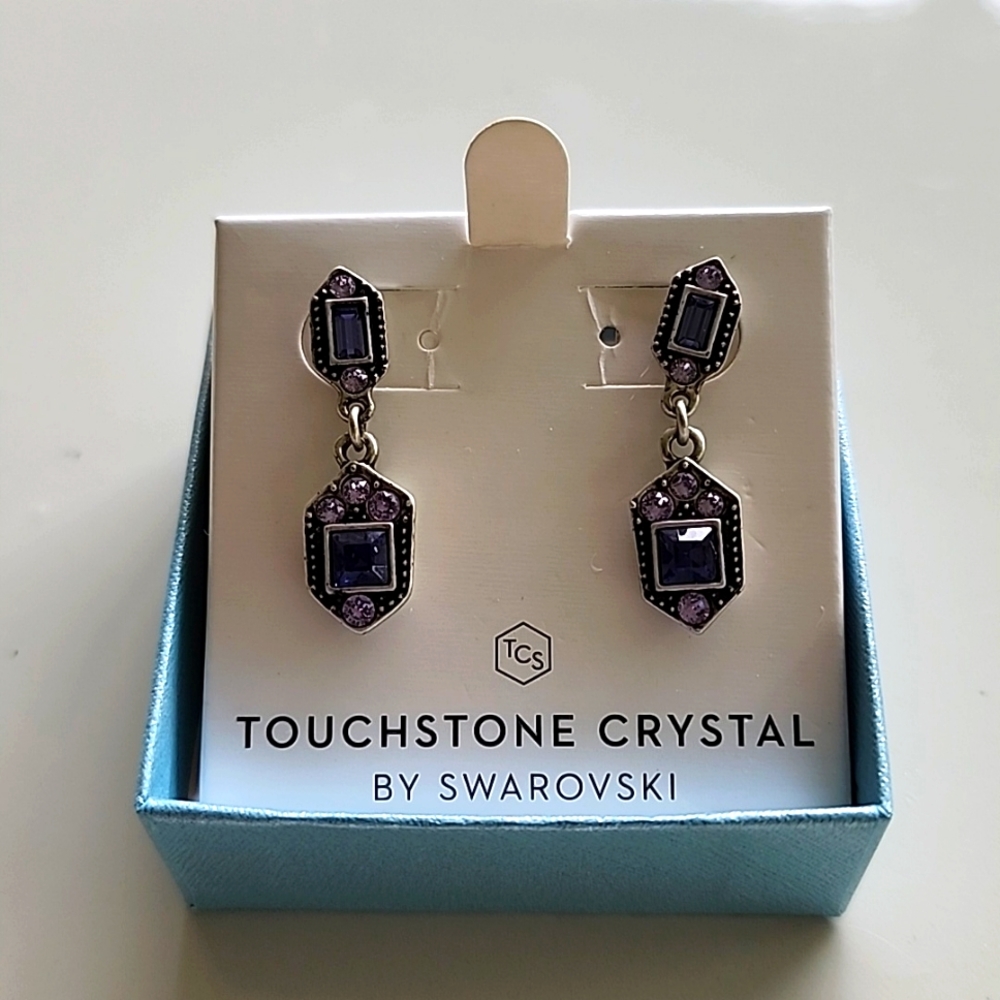 Touchstone Crystal Violet Earrings